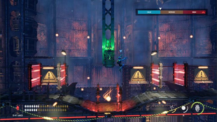 The secret is in the Power Station 1B section, where you will first need to avoid the red barriers that can trigger the alarm, and then the snipers - Oddworld Soulstorm: Stage 11 - all secrets, list - Oddworld Soulstorm Guide