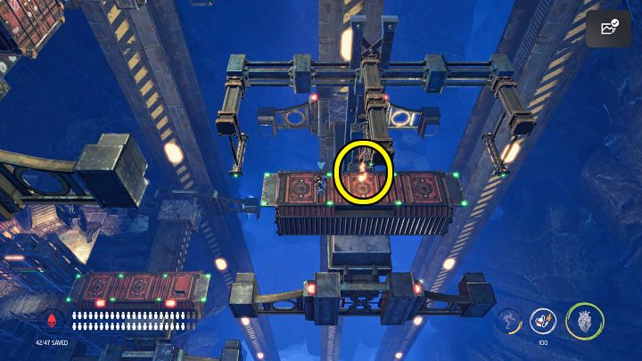 Both collectibles can be obtained in the same area visited on the way to the catacombs in the final part of the stage - Oddworld Soulstorm: Stage 11 - all secrets, list - Oddworld Soulstorm Guide