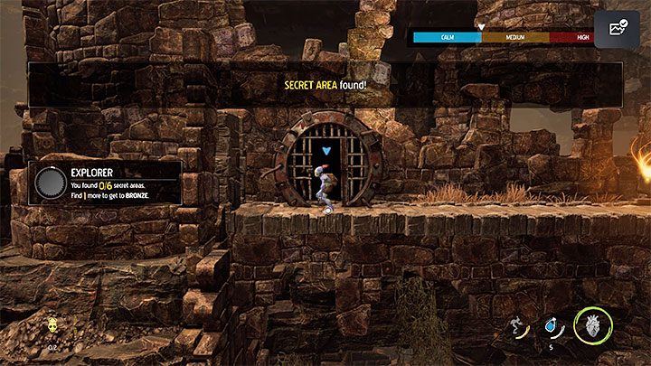 Platinum badge requirements: Find 6 Secret Areas - Oddworld Soulstorm: The Ruins - Badges (challenges), walkthrough - 2: The Ruins - Oddworld Soulstorm Guide