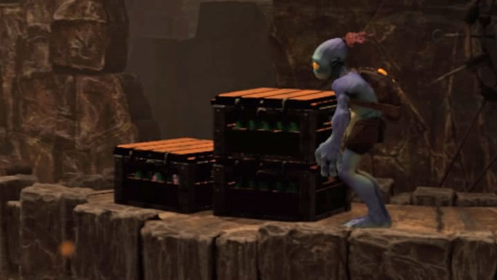 Platinum badge requirements: Destroy 35 objects - Oddworld Soulstorm: The Ruins - Badges (challenges), walkthrough - 2: The Ruins - Oddworld Soulstorm Guide