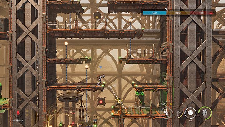 Platinum badge requirements: Hit a Slig 35 times with Rock Candy - Oddworld Soulstorm: Badges (challenges), Reunion at the Old Trellis - list - 8: Reunion at the Old Trellis - Oddworld Soulstorm Guide