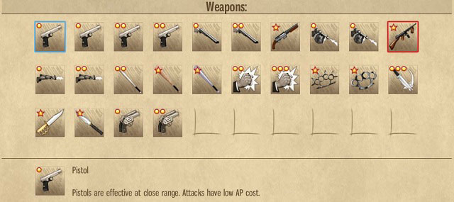 Your handy weapons storehouse - there are some unique specimens in stock. - Gangsters - Tactics - Omerta: City of Gangsters - Game Guide and Walkthrough