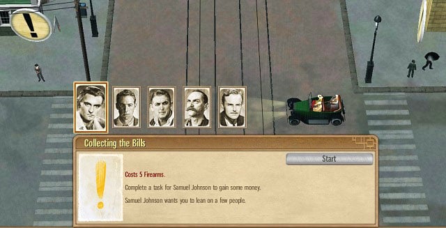 Two missions for Samuel Johnson and you have $2000 in your pockets. - Northside - Act I - Omerta: City of Gangsters - Game Guide and Walkthrough