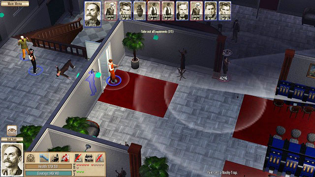 Grenades and shotguns will eliminate enemies in an instant. - Garden Pier - Act II - Omerta: City of Gangsters - Game Guide and Walkthrough