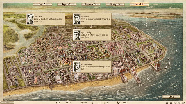 Special Jobs will let you increase your influence in the city. - Illinois Ave - Act II - Omerta: City of Gangsters - Game Guide and Walkthrough