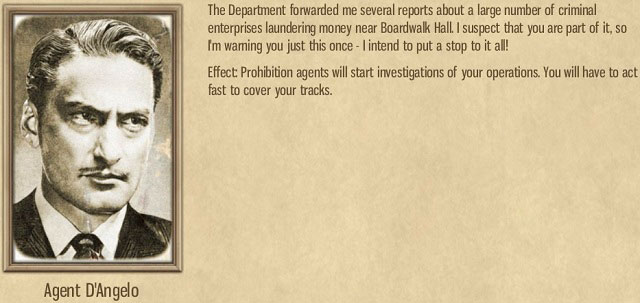 Your brother, agent D'Angelo, will try to make your life miserable. - Boardwalk Hall - Act III - Omerta: City of Gangsters - Game Guide and Walkthrough