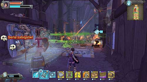 Start from setting three barricades on the right flank (P2) and some archers on the catwalk (P1) - Level 6 - Hidden Gulch - Walkthrough - Orcs Must Die! 2 - Game Guide and Walkthrough