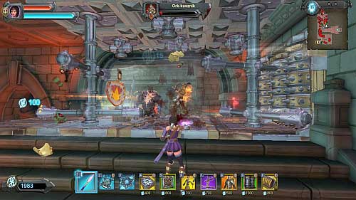 Create main defensive line on the top of the stairs (P1) - Level 8 - Servant Entrance - Walkthrough - Orcs Must Die! 2 - Game Guide and Walkthrough