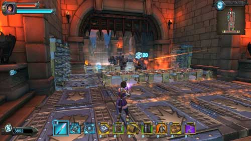 Use barricades to create a maze near first entrance (W1) - tap two of them on the left side of the entrance and three on the right side from the wall, remember that you have to make a path between barricades - Level 10 - Corridors - Walkthrough - Orcs Must Die! 2 - Game Guide and Walkthrough