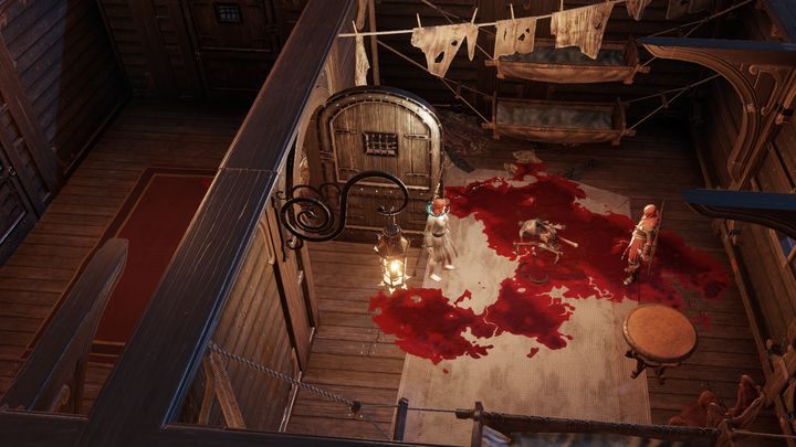 After you finish the conversation, leave the room - Prologue - Troubled Waters - Chapter I - The Merryweather - Divinity Original Sin 2 Guide