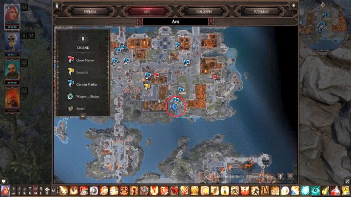 The location of the sewers entrance. - Arx Puzzles | Puzzles and secrets - Puzzles and secrets - Divinity Original Sin 2 Guide
