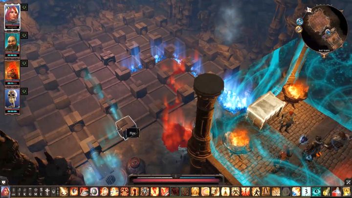 Moving the pipes in a certain way allows you to transport the substance to the right place. - Arx Puzzles | Puzzles and secrets - Puzzles and secrets - Divinity Original Sin 2 Guide