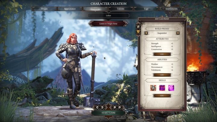 Inquisitor in the class selection screen. - Inquisitor Class in Divinity Original Sin 2 - Classes - Divinity Original Sin 2 Guide
