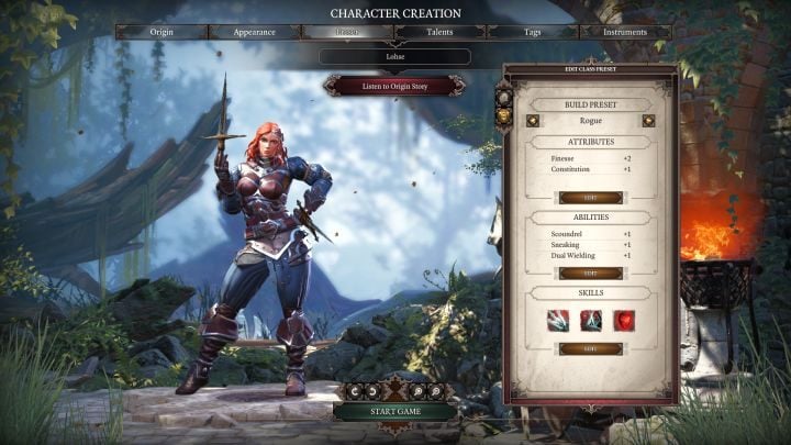 Rogue in the class selection screen. - Rogue Class in Divinity Original Sin 2 - Classes - Divinity Original Sin 2 Guide