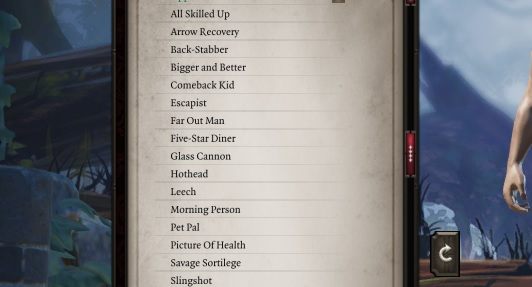 All of the talents available for the character have been listed in black in the appropriate tab of the character window. - Regular talents in Divinity Original Sin 2 - Talents - Divinity Original Sin 2 Guide