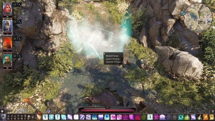 Blessed Steam heals characters that are inside of it. - Clouds and combinations in Divinity Original Sin 2 - Effects and combinations - Divinity Original Sin 2 Guide