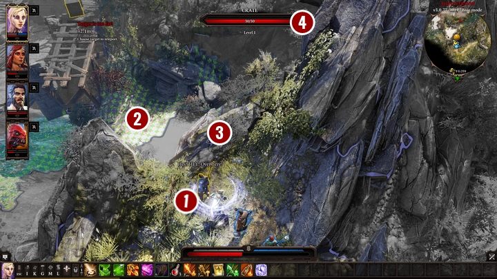 In this case you have to teleport Gawin [1] to one of the available places on the beach [2] - The Teleporter | Act I - Chapter II - Fort Joy - Divinity Original Sin 2 Guide