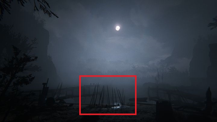 First, record the impaled heads (Beach Heads #1) that are in front of you - The Lake | Lamentations | Walkthrough - Lamentations - Outlast 2 Game Guide