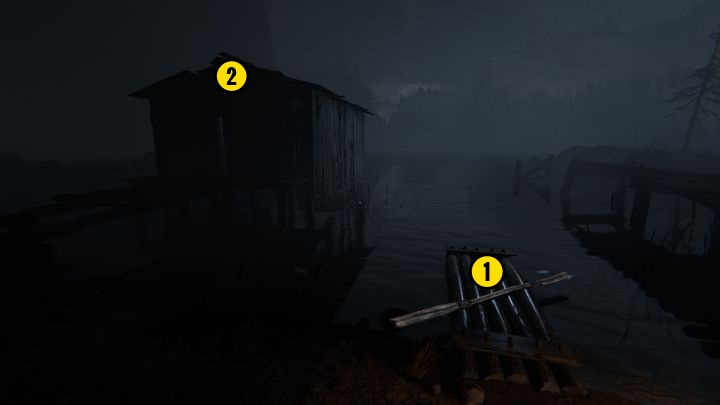 Read it, go down and enter the second building near the campfire, there you can find bandages if you need some - The Lake | Lamentations | Walkthrough - Lamentations - Outlast 2 Game Guide