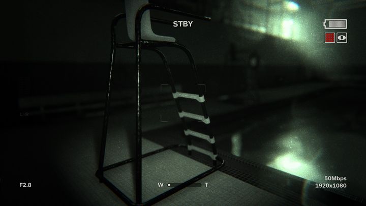 The stage starts with you under the water in the pool - Raining Blood | Lamentations | Walkthrough - Lamentations - Outlast 2 Game Guide