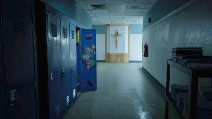 As the intro ends, you are located on the corridor shown in the picture - The Crash | Genesis | Walkthrough - Genesis - Outlast 2 Game Guide