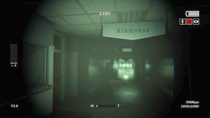 A second later, a person will appear far away in front of you - Saint Sybil School | Genesis | Walkthrough - Genesis - Outlast 2 Game Guide