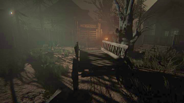 To walk through it, you have to push the nearby wooden cart into it - The Chapel | Genesis | Walkthrough - Genesis - Outlast 2 Game Guide