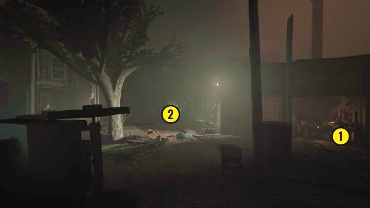 Walk around the praying woman and, moving along the chapels wall, reach the place visible in the picture - The Chapel | Genesis | Walkthrough - Genesis - Outlast 2 Game Guide