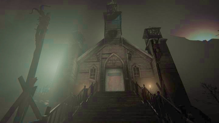 Go in its direction and you will see an open gate on the left - The Chapel | Genesis | Walkthrough - Genesis - Outlast 2 Game Guide