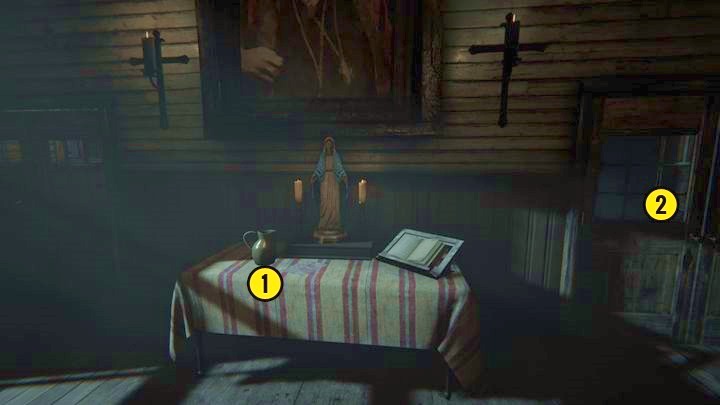Inside, you will see a small table - The Chapel | Genesis | Walkthrough - Genesis - Outlast 2 Game Guide