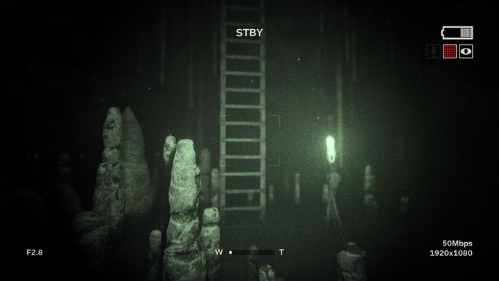 The next path leads upwards and you can get there by using the ladder presented in the picture - Vals Rebirth | Leviticus | Walkthrough - Leviticus - Outlast 2 Game Guide
