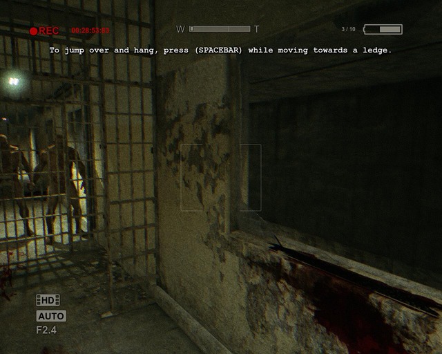 Jump through the window on the right - Prison Block | Walkthrough - Walkthrough - Outlast Game Guide & Walkthrough