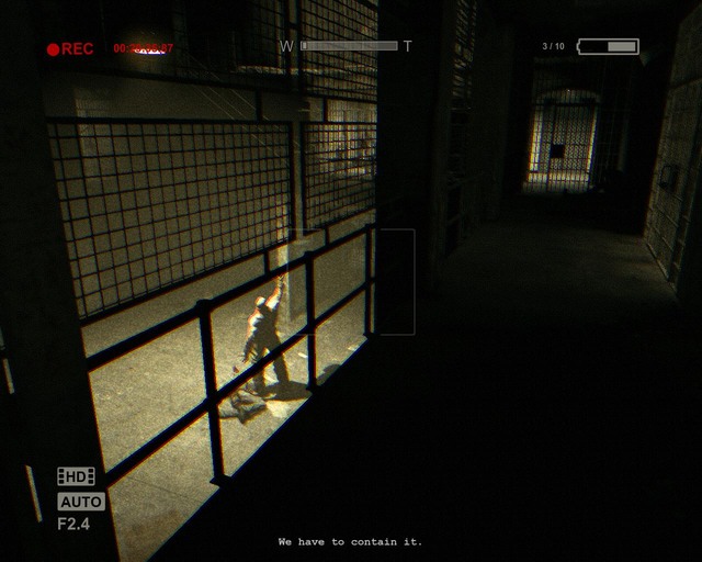 A nice touch and under the grates - an access card to the previous door - Prison Block | Walkthrough - Walkthrough - Outlast Game Guide & Walkthrough