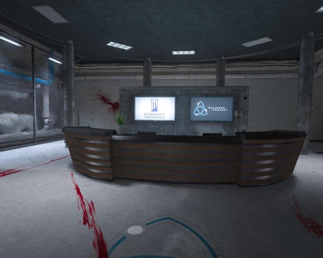 The security desk, the passageway on the right - Underground Lab | Walkthrough - Walkthrough - Outlast Game Guide & Walkthrough