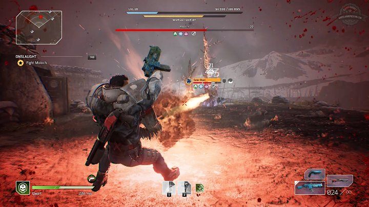 Moloch's third special ability is Solar Blast - Outriders: Moloch - boss, how to defeat? - Bosses - Outriders Guide