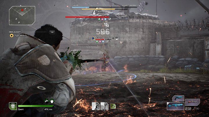 Moloch isn't a very mobile opponent, and most of his abilities operate with some delay, which can be used to fire a few accurate shots - Outriders: Moloch - boss, how to defeat? - Bosses - Outriders Guide