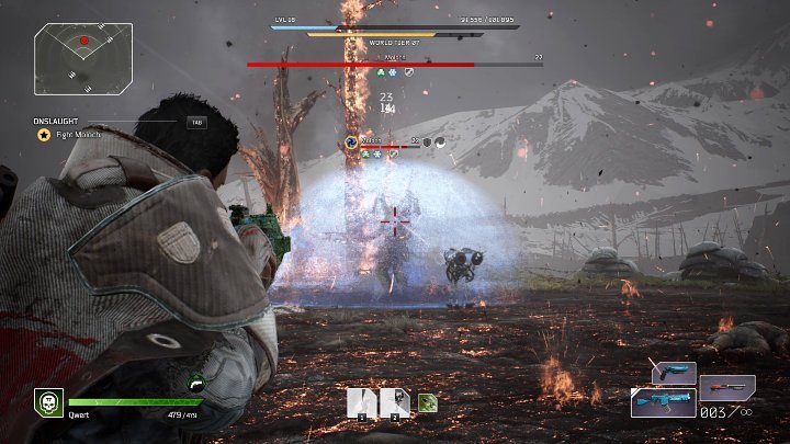 When Moloch wants to use a more powerful ability, like Wandering Flame, use an ability that interrupts his action - Outriders: Moloch - boss, how to defeat? - Bosses - Outriders Guide