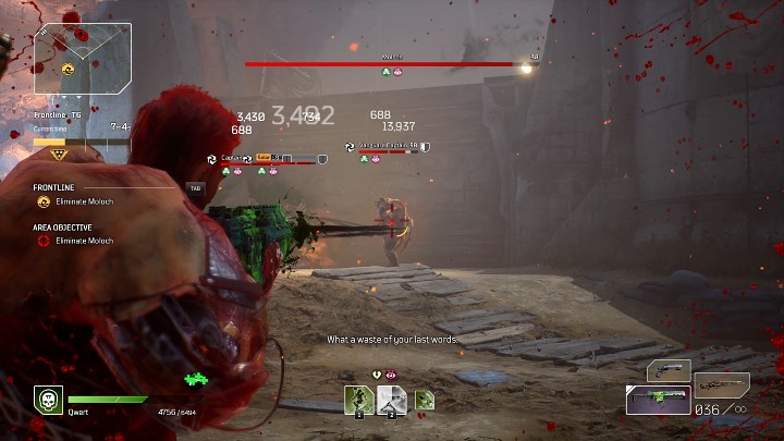 In the final stage of the Frontline Expedition, you will have to fight Moloch (one of the main bosses in Outriders), who appears in the arena accompanied by two Elite Captains - Outriders: Frontline - Expedition, walkthrough - Expeditions - Outriders Guide