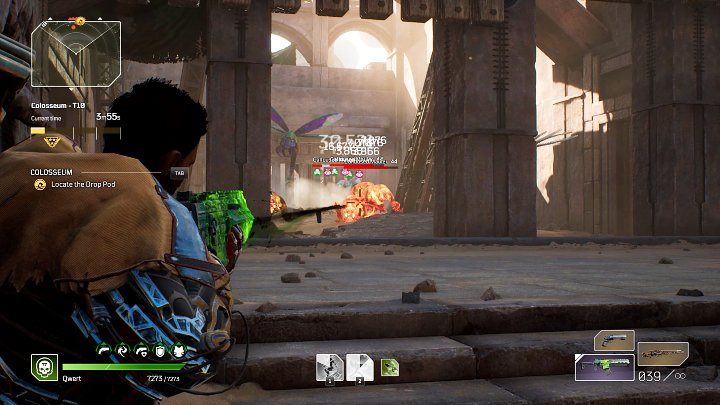 When you hear the sound of the mechanism raising the wooden gate, start killing more enemies immediately - Outriders: Colosseum - walkthrough - Expeditions - Outriders Guide