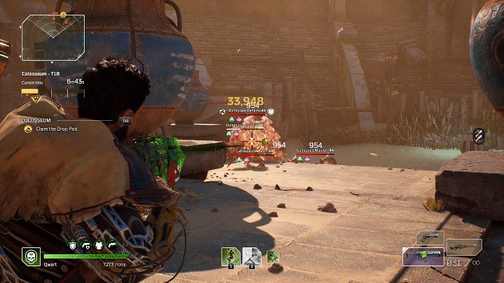 The fight in the main arena of the Colosseum is long and exhausting - Outriders: Colosseum - walkthrough - Expeditions - Outriders Guide