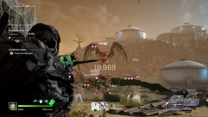 After starting the Scorched Lands Expedition, you must clear the area in front of the main gate - Outriders: Scorched Lands - walkthrough - Expeditions - Outriders Guide