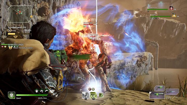 Then, you will be attacked by a big Perforo squad, which includes Venomois Perforo and the very aggressive Alpha Perforo - Outriders: Scorched Lands - walkthrough - Expeditions - Outriders Guide