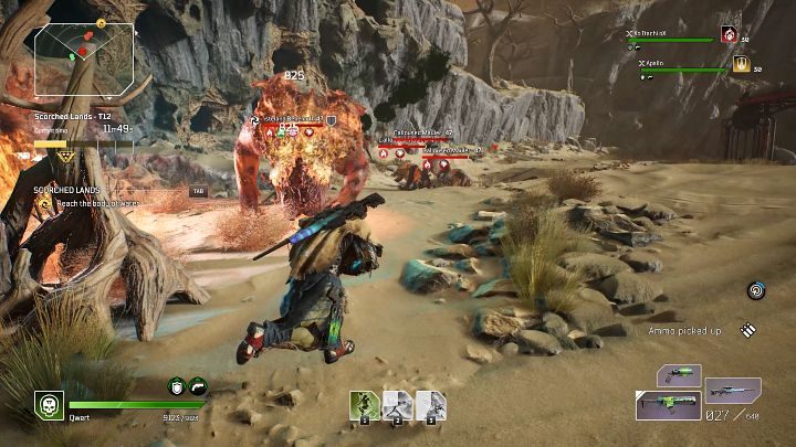 In the third round of the fight at the body of water, you will fight the Calloused Maulers and an Elite Behemoth again - Outriders: Scorched Lands - walkthrough - Expeditions - Outriders Guide