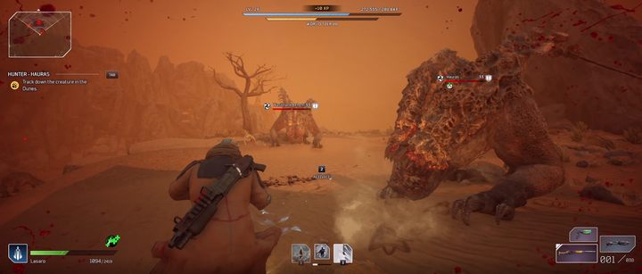 Don't let the monster surround you. - Outriders: Hauras - Hunt the Prey, walkthrough - Hunting - Outriders Guide