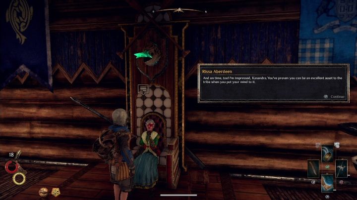 The first person with whom you will be talking is Rissa Aberdeen - Looking to the Future - Outward Walkthrough - Main quests - Outward Guide