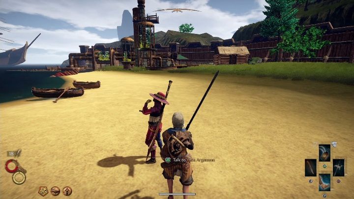 Yzan Argenson is waiting for you on the beach - Looking to the Future - Outward Walkthrough - Main quests - Outward Guide