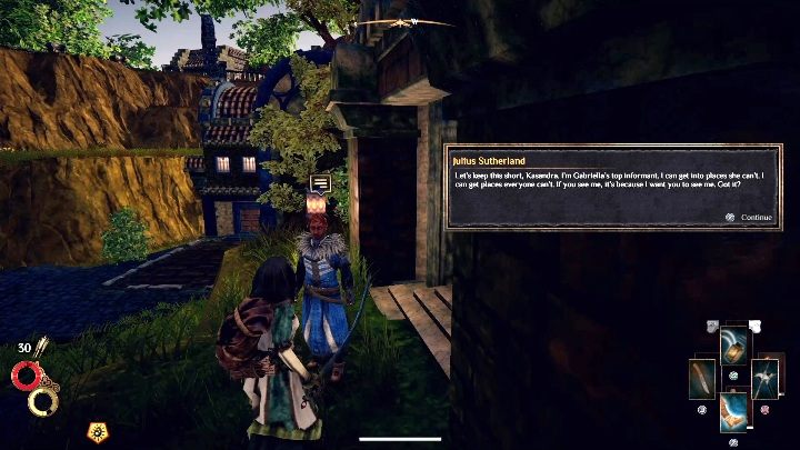 Another character you need to talk to is Julius Sutherland - Looking to the Future - Outward Walkthrough - Main quests - Outward Guide
