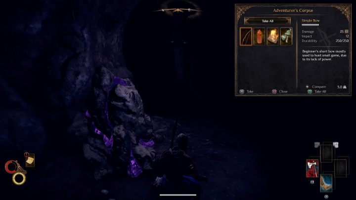 Simple Bow is in Blister Burrow. - Outward Map - World Atlas - Outward Guide