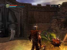 Follow the path left - it will lead you to the waypoint and spawning pits and another door - to your right (#1) - Locate the Statue of the Mother Goddes - part 2 - Walkthrough - Overlord - Game Guide and Walkthrough