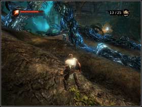 Continue up the path and then down the stairs and further down - Search for and destroy Oberon's root nodes - part 2 - Walkthrough - Overlord - Game Guide and Walkthrough